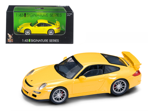 Porsche 911 997 GT3 Yellow Signature Series 1/43 Diecast Model Car by