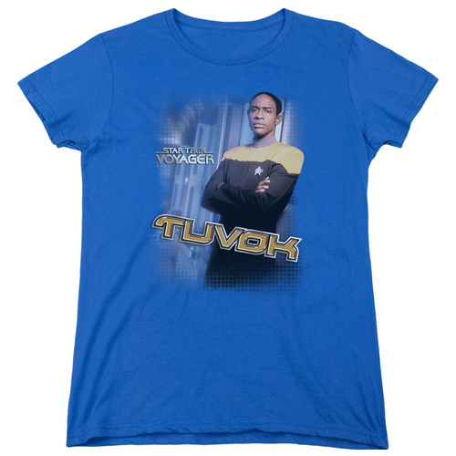 Trevco CBS571-WT-3 Star Trek & Tuvok Short Sleeve Cotton Women T-Shirt