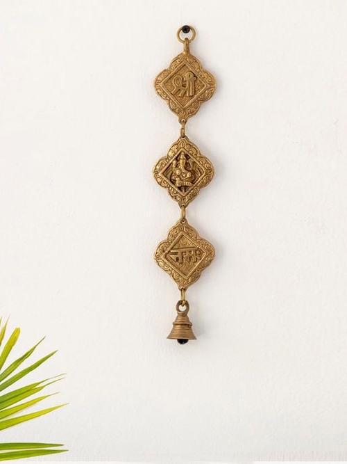 Shree Ganeshaye Namah Wall Décor Brass Wall Hanging