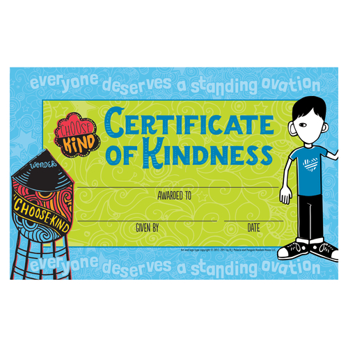 Certificate of Kindness Award