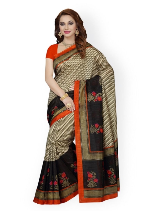 Generic Women's Silk Saree(Multi, 5.5-6mtrs)