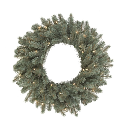 Vickerman A164848 Colorado Blue Dura-Lit Wreath with Clear Lights,