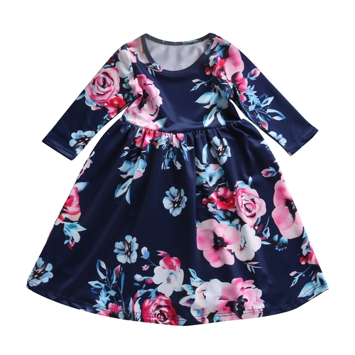 Baby Girl Floral Dress Kid Party Wedding Pageant