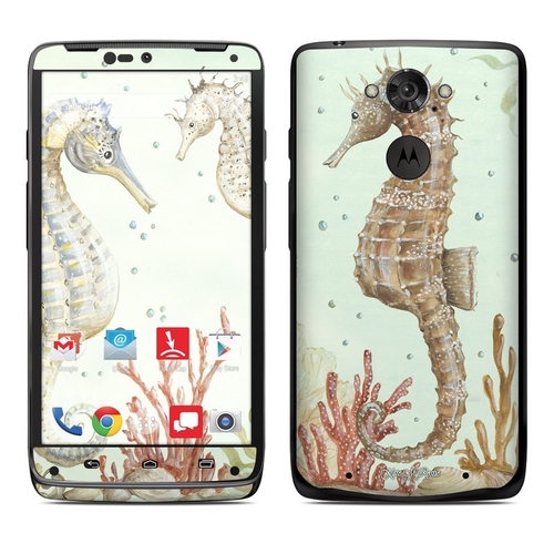 DecalGirl MDTU-SEAHORSETRIO Motorola Droid Turbo Skin - Seahorse Trio