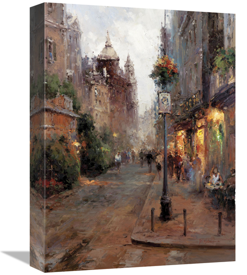 Global Gallery GCS-132415-1216-142 12 x 16 in. Strolling in Montpellie