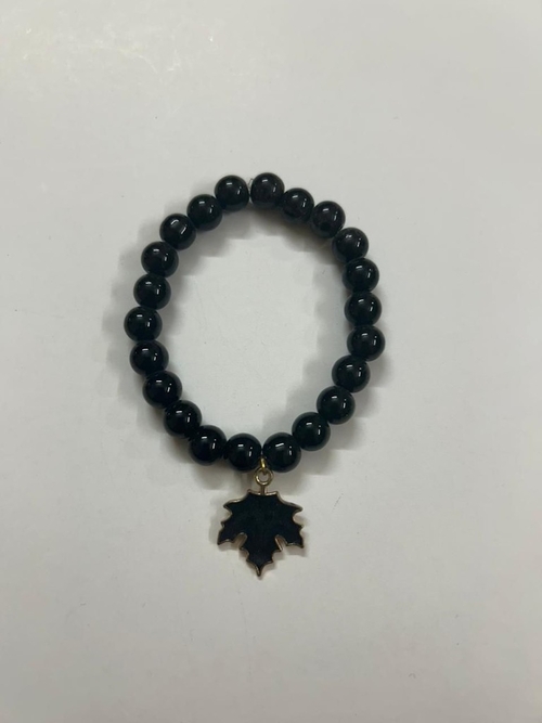 New trending bracelet With Leaf Charm quartz crystal clear bracelet