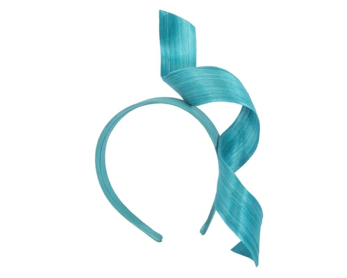 Turquoise twist fascinator headband