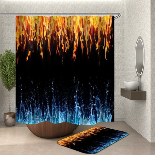 Water VS Fire Shower Curtain