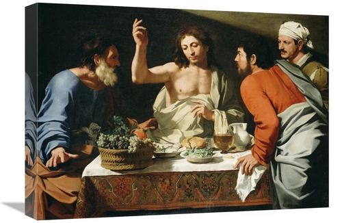 Global Gallery GCS-456156-22-142 22 in. The Supper at Emmaus Art Print