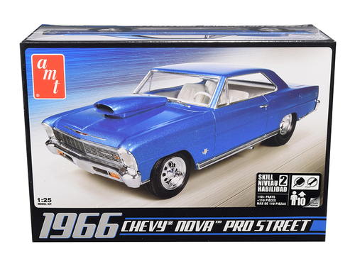 Skill 2 Model Kit 1966 Chevrolet Nova Pro Street 1/25 Scale Model by