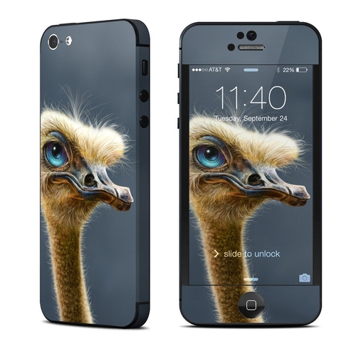 Patrick LaMontagne AIP5-OSTRICHTOTEM Apple iPhone 5 Skin - Ostrich Tot