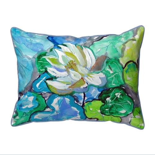 Betsy Drake HJ841 16 x 20 in. White Lily Large Pillow