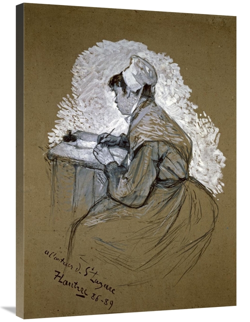 Global Gallery GCS-278193-36-142 36 in. The Authoress of St. Lazare Ar