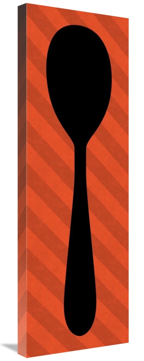 Global Gallery GCS-467120-1236-142 12 x 36 in. Mealtime - Red Stripes 