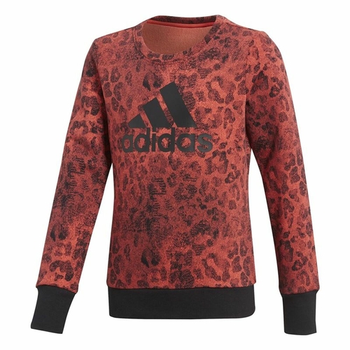 Women’s Sweatshirt without Hood Adidas YG Crew Sweat Salmon