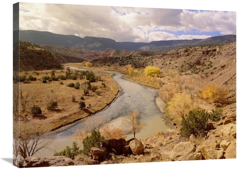 Global Gallery GCS-395989-2432-142 24 x 32 in. Rio Chama in Autumn&#44
