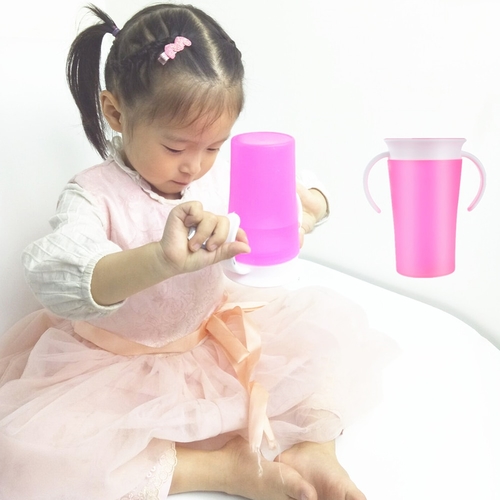 Baby Learning Drinking Cup 360 Degrees Flip lid