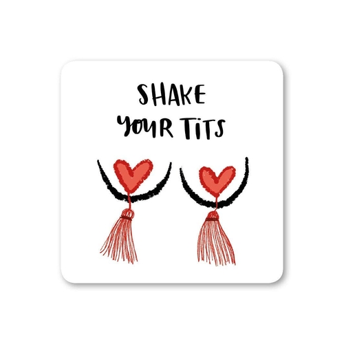 Funny Tits Coaster (Pack of 6)