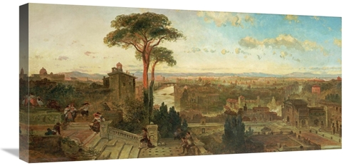 Global Gallery GCS-268469-30-142 30 in. Rome - Sunset from the Convent