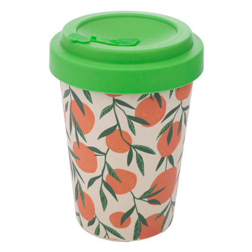 Bamboo Composite Oranges Screw Top Travel Mug