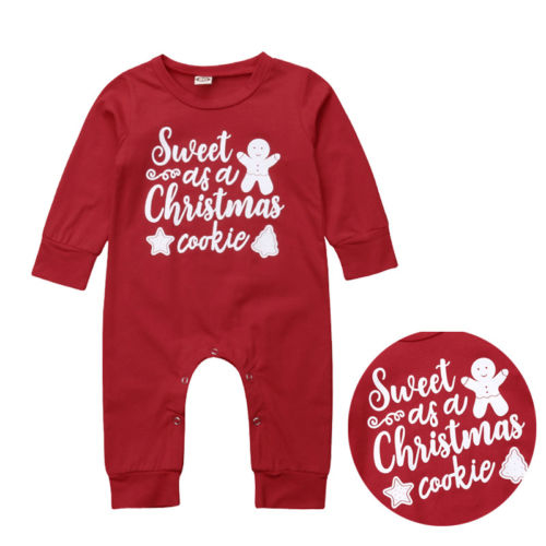 My 1St Christmas Baby Boy Girl Romper 