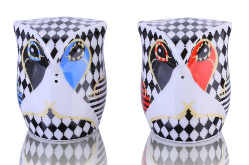 Salt and Pepper Set - Rhombus Owls