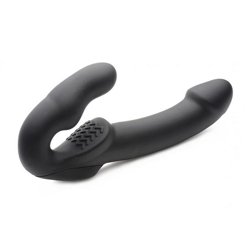 Evoke Rechargeable Vibrating Silicone Strapless Strap On