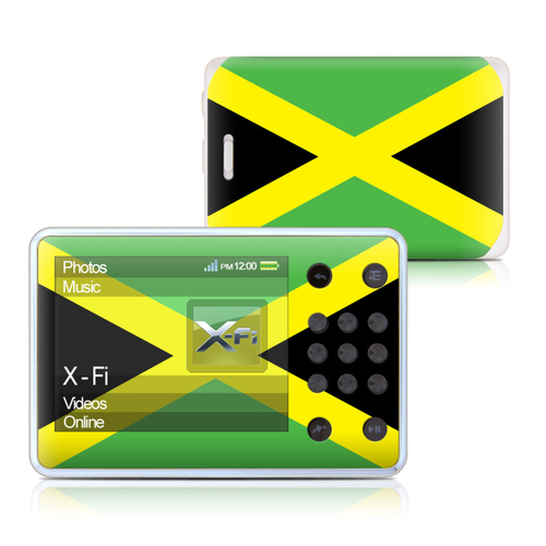DecalGirl CZXF-FLAG-JAMAICA Zen X-Fi Skin - Jamaican Flag