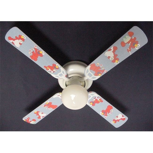 Ceiling Fan Designers 42FAN-NURS-SSBNE Sesame Street Baby Nursery Elmo