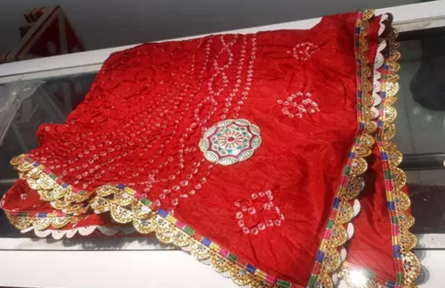 Embellished Banarasi Silk Bandhez Dulhan Dupatta