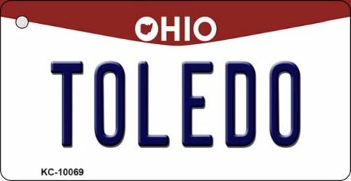 Smart Blonde KC-10069 1.5 x 3 in. Toledo Ohio State License Plate Key 