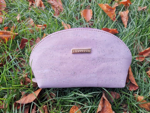 Lilac makeup bag