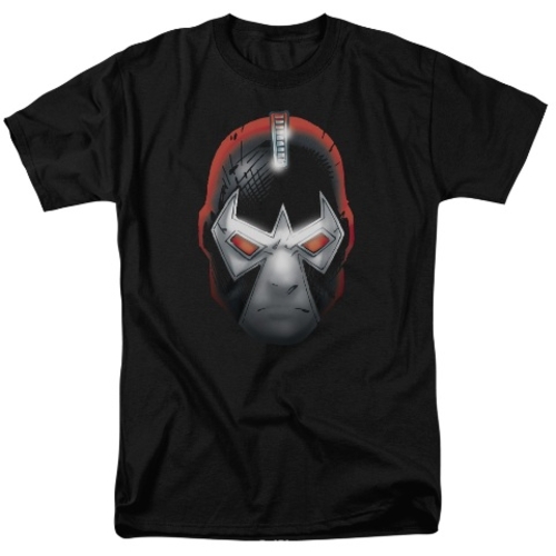 Batman-Bane Head - Short Sleeve Adult 18-1 Tee - Black, Medium