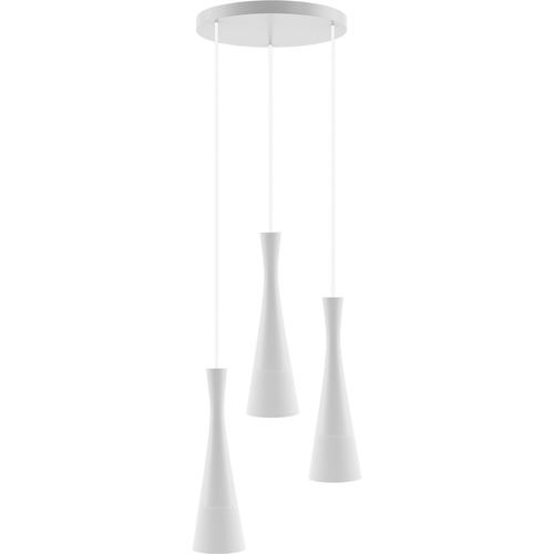 Hanging lamp white Vegas2 3p (plaphone)