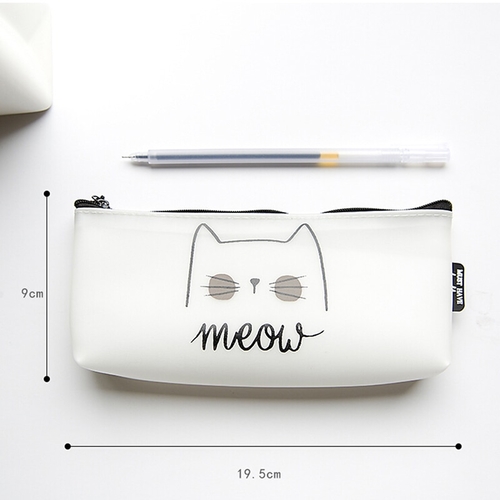 1pc PU Pencil Bag Cute Cat Pencil Case School