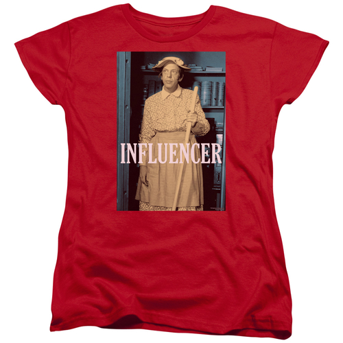 Trevco CBS2399-WT-5 Andy Griffith & Barney Influencer Womens Short Sle