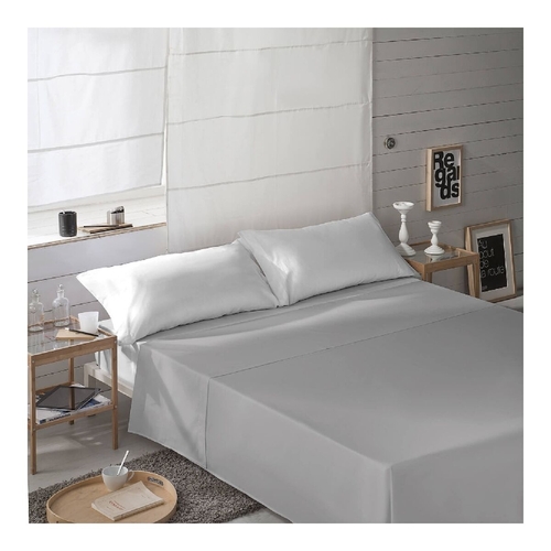 Top sheet Naturals Grey 230 x 270 cm