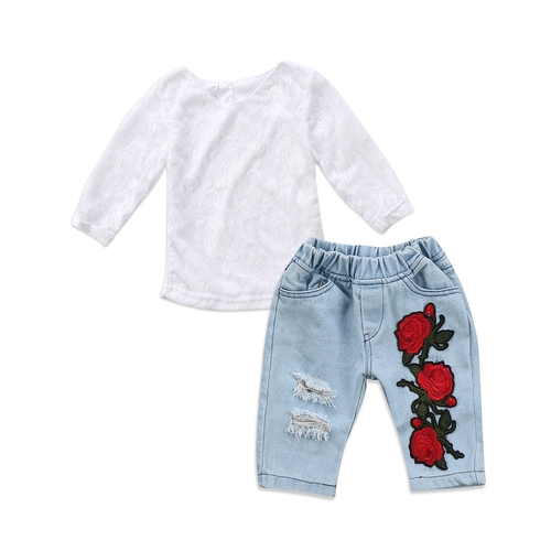 Girls Lace Floral Hot Sale Kids Baby 3D