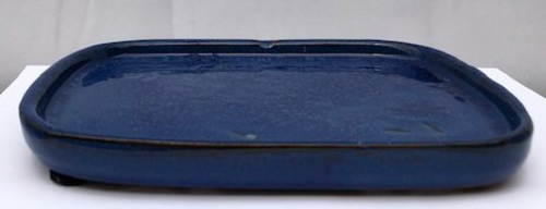 Blue Ceramic Humidity / Drip Tray - Rectangle8.0" x 6.0" x .5"OD7.5" x