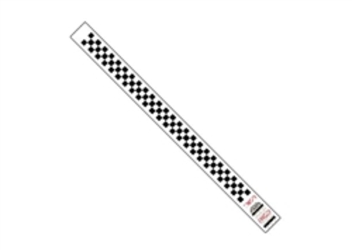 Tyvek WR103 0.75 x 10 in. Black & White Checkerboard Wristbands - Case