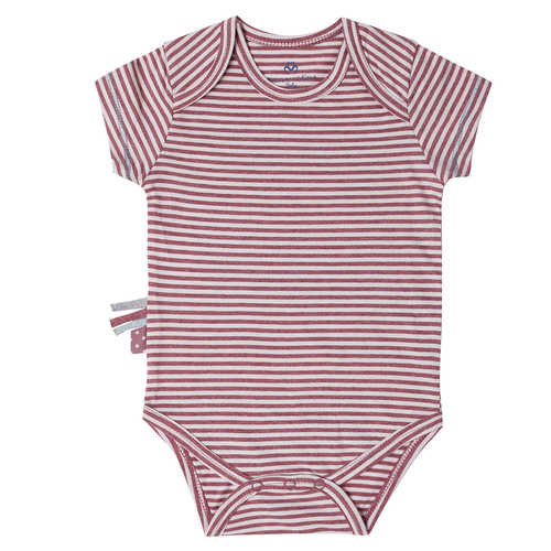 OrganicEra Organic S/S Bodysuit, Striped