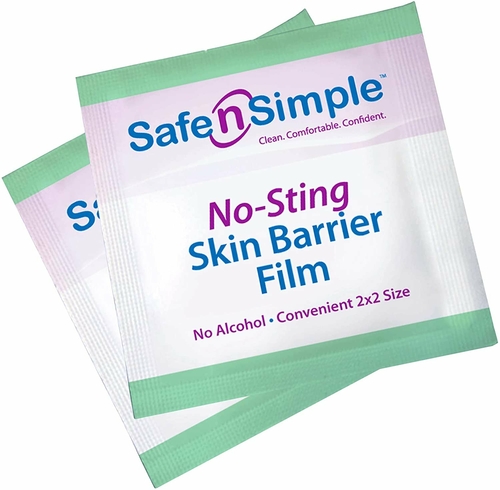 Skin Barrier Wipes, 5 x 7. Pack of 600 No-Sting swabs for skin