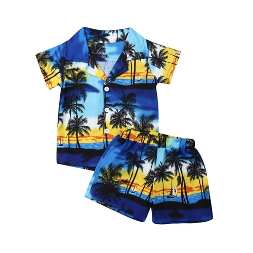 2019 Summer Toddler Kids Boys Tops T shirt Shorts