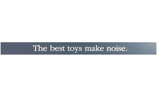 Hallmark 6384598 The Best Toys Make Noise Wooden Sentiments Rectangle 