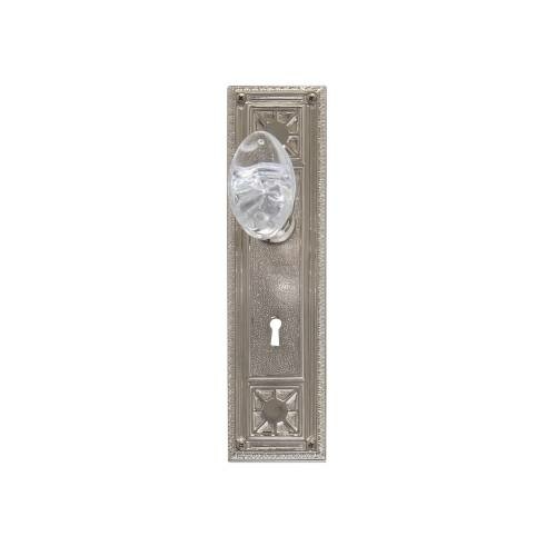 Brass Accents D04-K724G-GTN-619 Interior Door Plate Privacy Set- 2.75