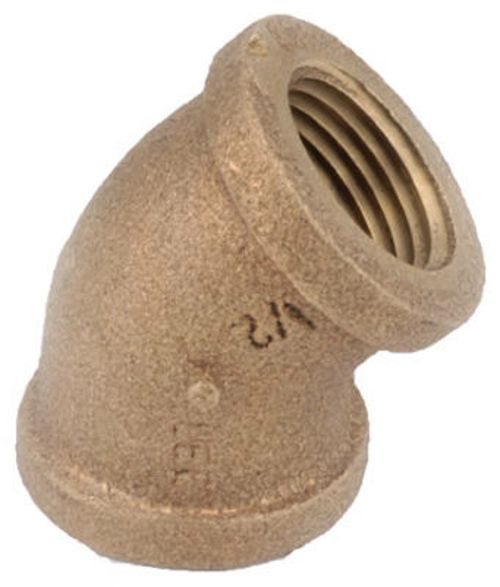 738107-16 1 in. Brass 45 Degree, Cast Elbow