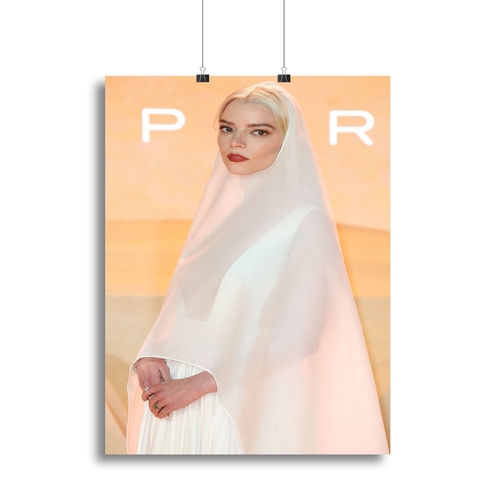 Anya Taylor Joy at the premiere of Dune part two Canvas Print or