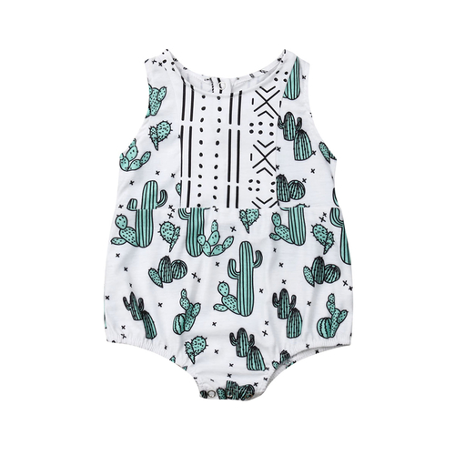 Newborn Baby Boys Girls Bodysuit Summer