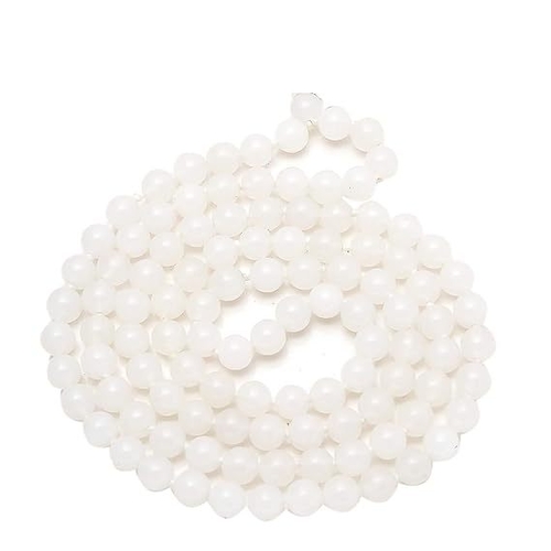 White Moon Stone Mala 108 Beads White for Boys and Girls