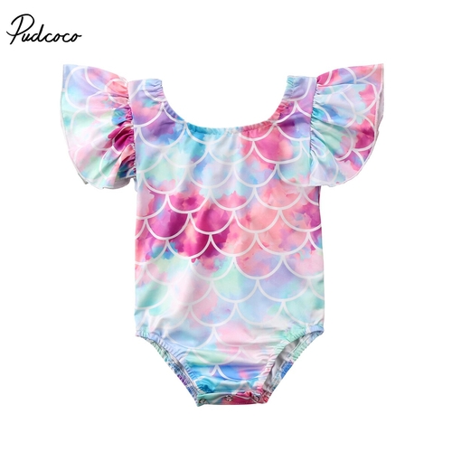 2018 Newborn Baby Kid Girl Mermaid One piece